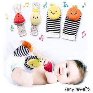 BABY K Baby Rattle Socks & Wrist Toys